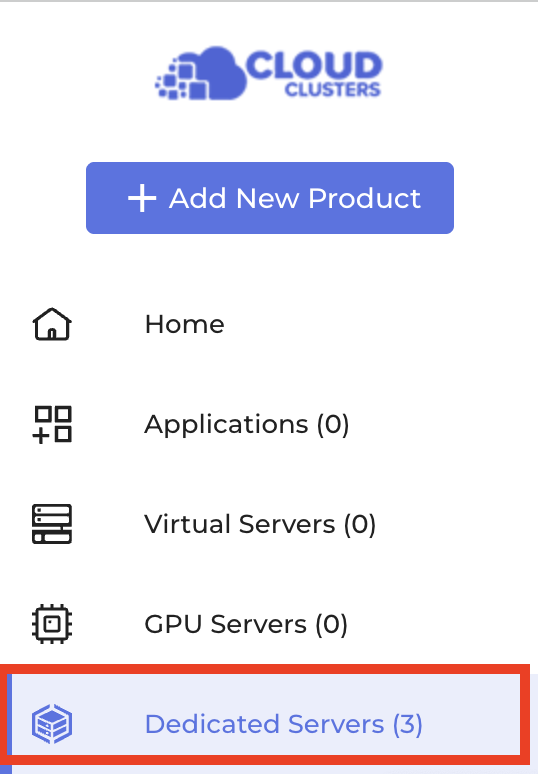 Locate your dedicated server