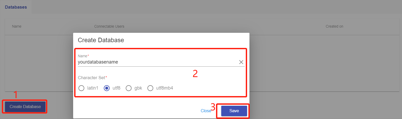 How can I create Database User with different Permissions · GitBook