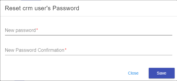 Reset the password and save