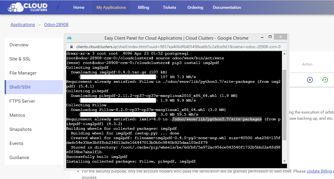 Installing Python Packages for Odoo · GitBook